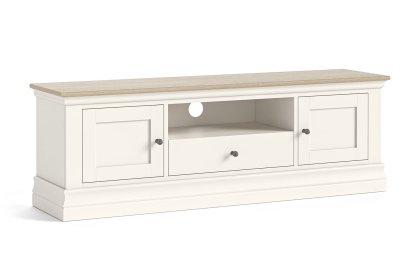 Provence Painted Off-White Oak Large 150cm TV Unit