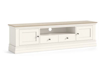 Provence Painted Off-White Oak Extra Large 180cm TV Unit