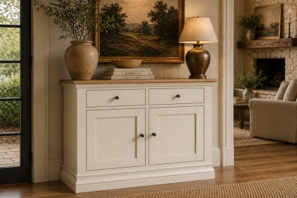 Provence Painted Off-White Oak Small Sideboard