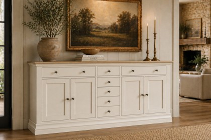 Provence Painted Off-White Oak 200cm Extra Large Sideboard