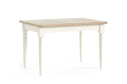 Provence Painted Off-White Oak Compact Ext 120-165cm Dining Table