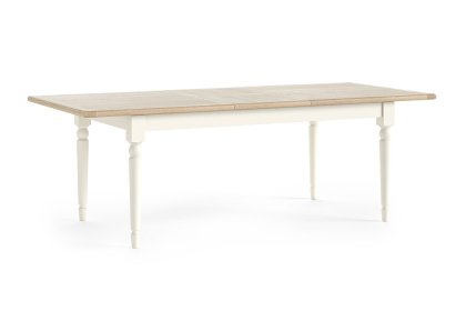 Provence Painted Off-White Oak Large Ext 180-230cm Dining Table