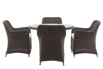 Gallery Direct Ascot Outdoor Round Dining Set & 4 Chairs