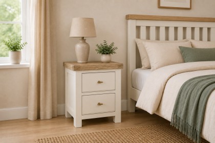 Windsor Country Oak Painted Bedside Table Windsor Country Oak Painted Bedside Table