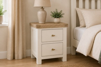 Windsor Country Oak Painted Bedside Table Windsor Country Oak Painted Bedside Table