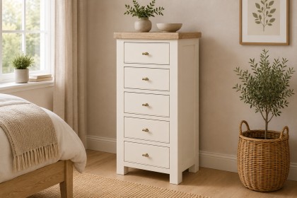 Windsor Country Oak Painted Tallboy Chest of Drawers Windsor Country Oak Painted Tallboy Chest of Drawers