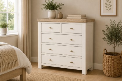 Windsor Country Oak Painted 2 Over 3 Chest of Drawers Windsor Country Oak Painted 2 Over 3 Chest of Drawers