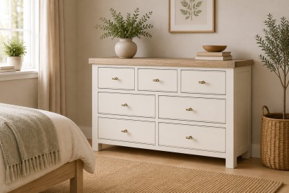 Windsor Country Oak Painted 3 Over 4 Chest of Drawers Windsor Country Oak Painted 3 Over 4 Chest of Drawers