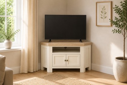 Windsor Country Oak Painted Corner TV Unit
