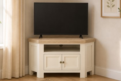 Windsor Country Oak Painted Corner TV Unit