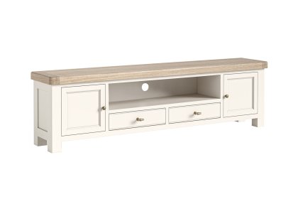 Windsor Country Oak Painted 210cm Large TV Unit