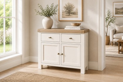 Windsor Country Oak Painted Small Sideboard