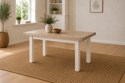 Windsor Country Oak Painted Small 140-185cm Ext Dining Table