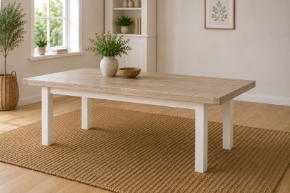 Windsor Country Oak Painted Large 200-245cm Ext Dining Table