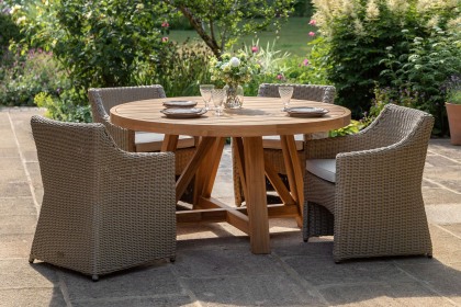 Gallery Direct Chatsworth Outdoor Garden Round Dining Table