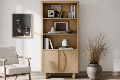 Cara Oak Display Cabinet