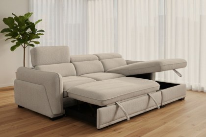 Alba 3 Seater Pull & Lift Chaise Sofa Bed