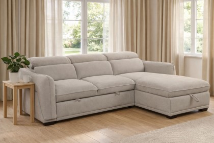 Alba 3 Seater Pull & Lift Chaise Sofa Bed
