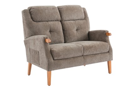 GFA Isla Fireside 2 Seater Sofa in Mink Fabric