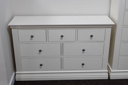 Ex-Display Liskeard - Burgundy 3 Over 4 Chest Of Drawers