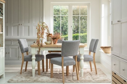 Burford Painted Oak 130-180cm Ext Dining Table Burford Painted Oak 130-180cm Ext Dining Table