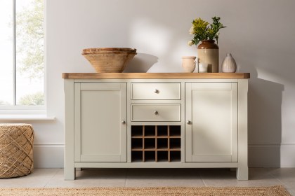 Burford Painted Oak Wide Sideboard