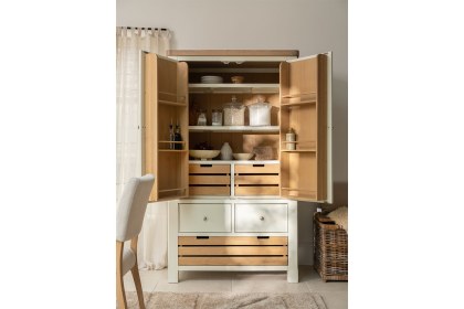 Burford Painted Oak Kitchen Larder Unit Burford Painted Oak Kitchen Larder Unit