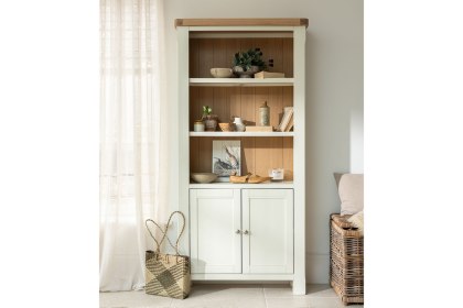 Burford Painted Oak Storage Bookcase