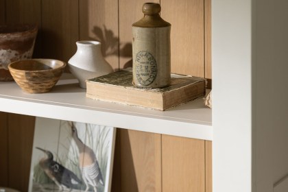 Burford Painted Oak Storage Bookcase