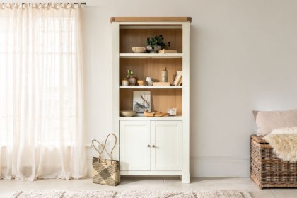 Burford Painted Oak Storage Bookcase
