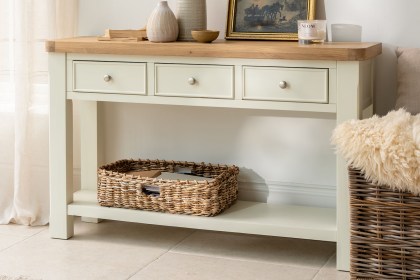 Burford Painted Oak Console Table