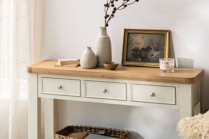 Burford Painted Oak Console Table