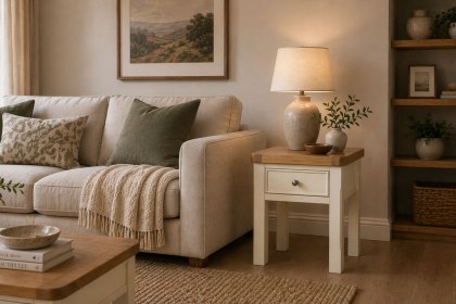 Burford Painted Oak Lamp Table