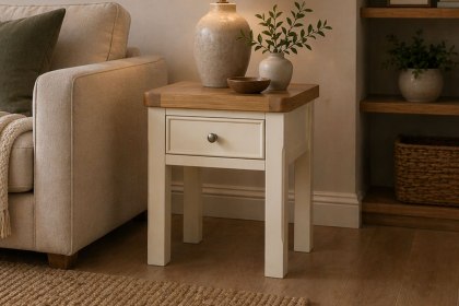 Burford Painted Oak Lamp Table