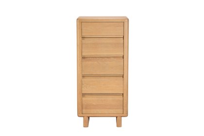 Flynn Natural Oak 5 Drawer Tall Chest ff Drawers