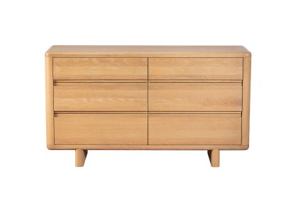 Flynn Natural Oak 6 Drawer Chest of Drawers