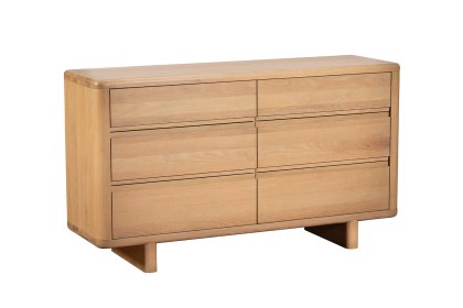 Flynn Natural Oak 6 Drawer Chest of Drawers