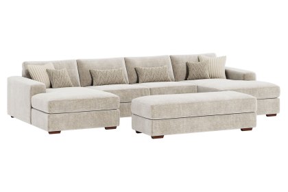 Hanley Modular 4 Seater Chaise Sofa Group