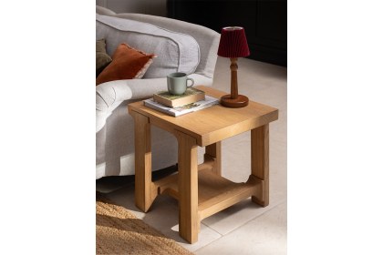 Wyatt Reclaimed Oak Lamp Table