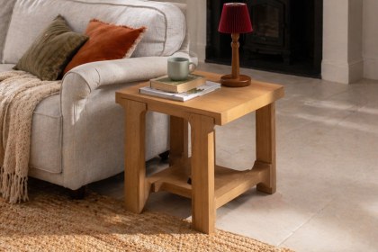 Wyatt Reclaimed Oak Lamp Table
