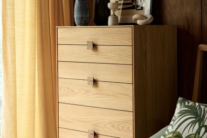G Plan Larsen Oak 6 Drawer Tall Chest of Drawers
