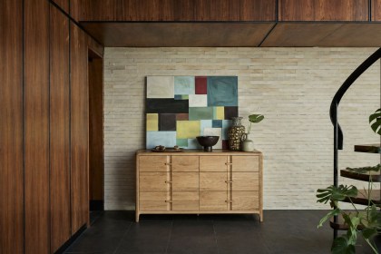 G Plan Maddison Oak 6 Drawer Wide Chest of Drawers