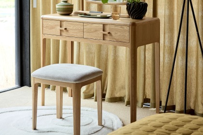 G Plan Maddison Oak Upholstered Stool