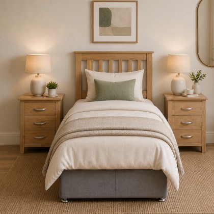 Devon Solid Oak 3'0 Single Headboard Devon Solid Oak 3'0 Single Headboard