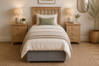 Devon Solid Oak 3'0 Single Headboard Devon Solid Oak 3'0 Single Headboard