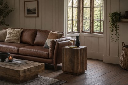Gallery Direct Iowa Side Table Natural 400x400x550mm