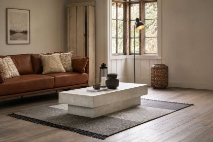 Gallery Direct Iowa Coffee Table Whitewash 1500x600x300mm