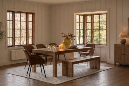 Gallery Direct Iowa Dining Table Natural 2000x1000x750mm