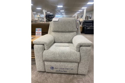 Ex-Display St Austell - G Plan Harper Power Recliner Chair with Headrest & Lumbar