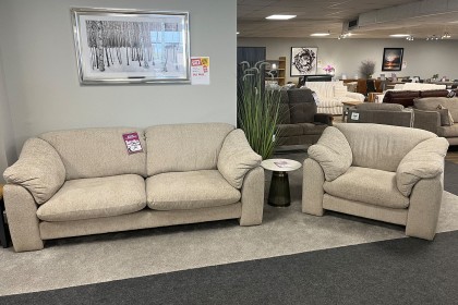 Ex-Display Redruth - Gallery Direct Kudde 3 Seater Sofa + Chair Ex-Display Redruth - Gallery Direct Kudde 3 Seater Sofa + Chair
